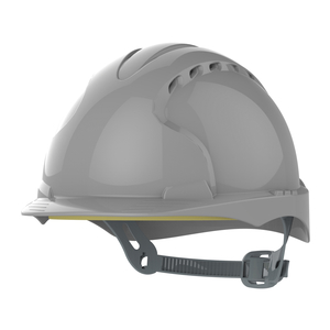 Grey JSP EVO3 Safety Helmet - Slip Ratchet - Vented - AJF160-000-400
